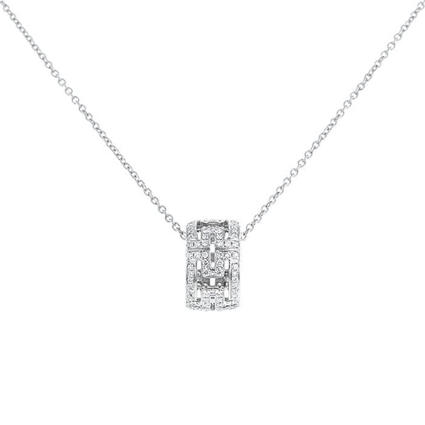 ˇSirae GemˇPARENTESI NECKLACE SILVER DIAMOND