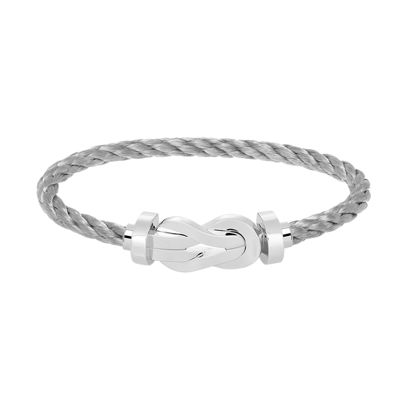 ˇSirae GemˇCHANCE LARGE 8 FIGURE BUCKLE NO DIAMOND BRACELET SILVER