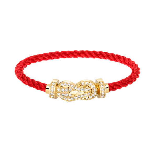 ˇSirae GemˇCHANCE LARGE 8 FIGURE BUCKLE FULLDIAMOND BRACELET GOLD