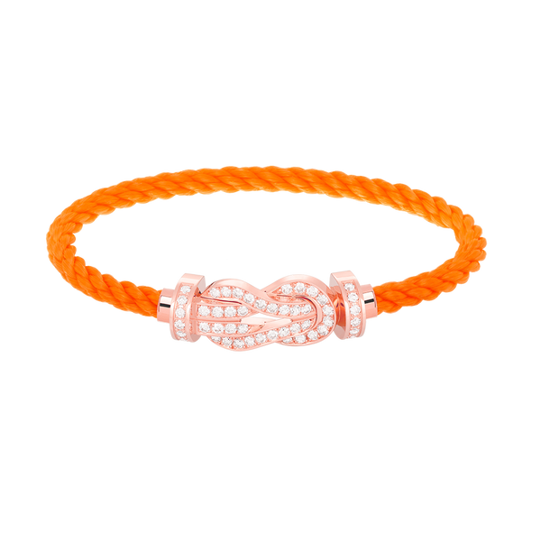 ˇSirae GemˇCHANCE LARGE 8 FIGURE BUCKLE FULL DIAMOND BRACELET ROSE GOLD