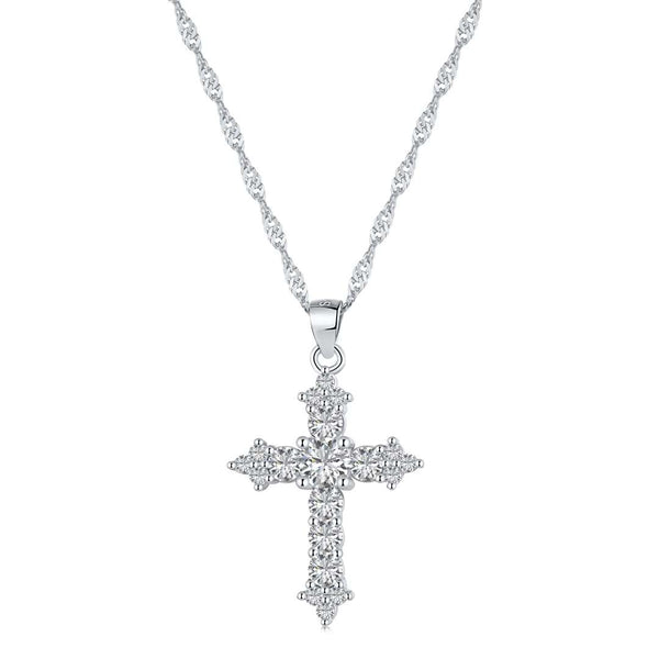 ˇSirae GemˇDelicate Cross Shape Necklace
