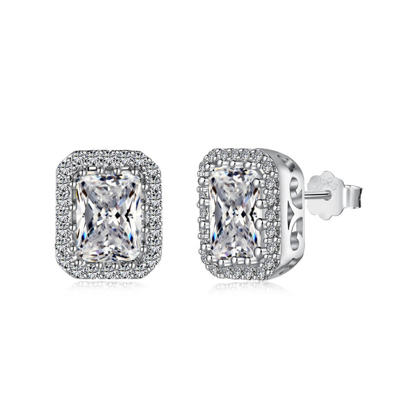 ˇSirae GemˇLuxurious Dainty Emerald Cut Daily Earrings