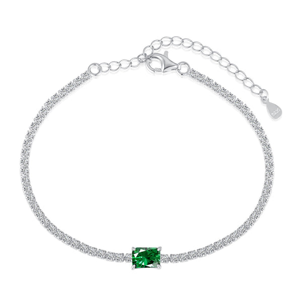 ˇSirae GemˇUnique Emerald Cut Banquet Bracelet