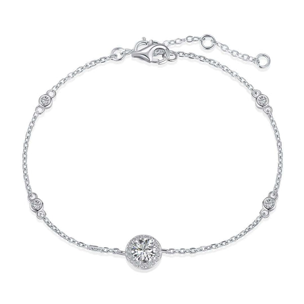 ˇSirae GemˇDazzling Round Cut Shape Bracelet
