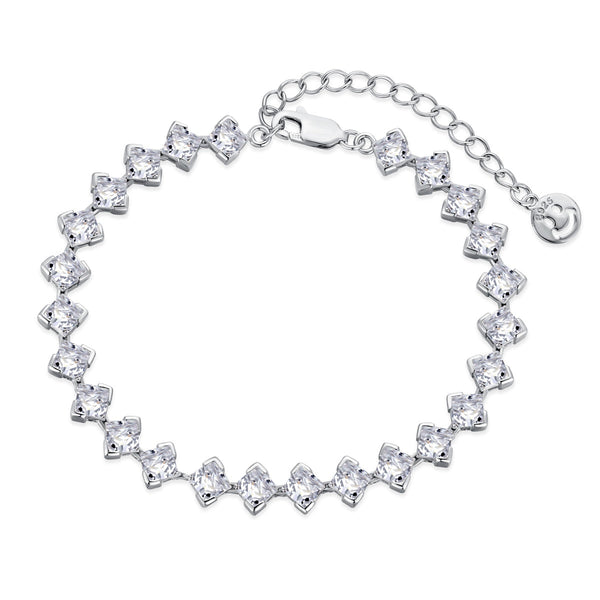 ˇSirae GemˇOrnate Princess Cut Daily Bracelet