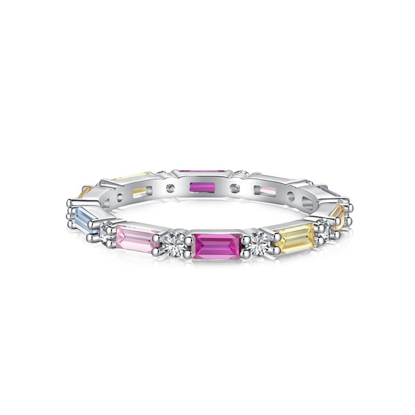 ˇSirae GemˇLively In Shades Elegant Radiant Cut Daily Ring