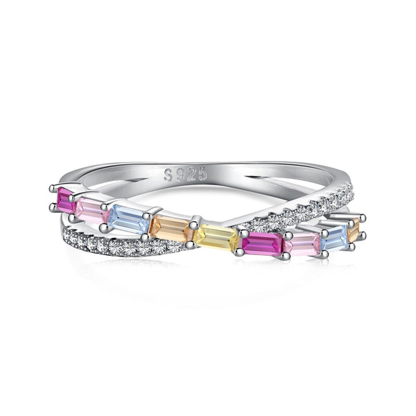 ˇSirae GemˇEnergetic Elegant Radiant Cut Party Ring