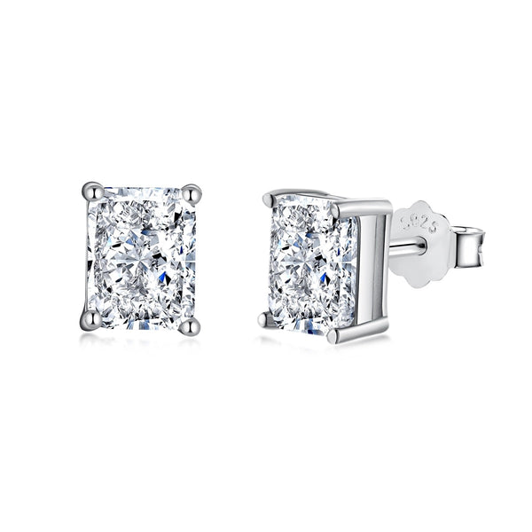 ˇSirae GemˇRadiant Luxurious Princess Cut Daily Earrings