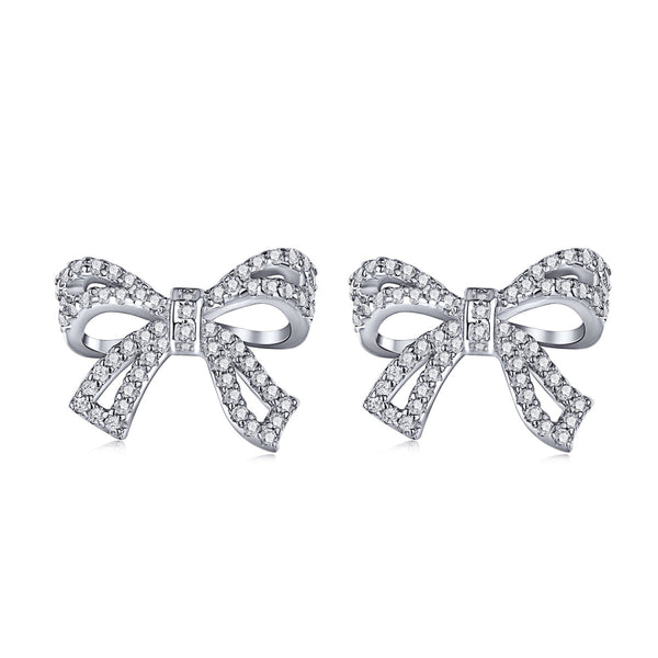 ˇSirae GemˇDainty Bow Shape Earrings