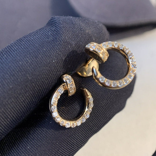 ˇSirae GemˇJUSTE EARRINGS GOLD DIAMONDS