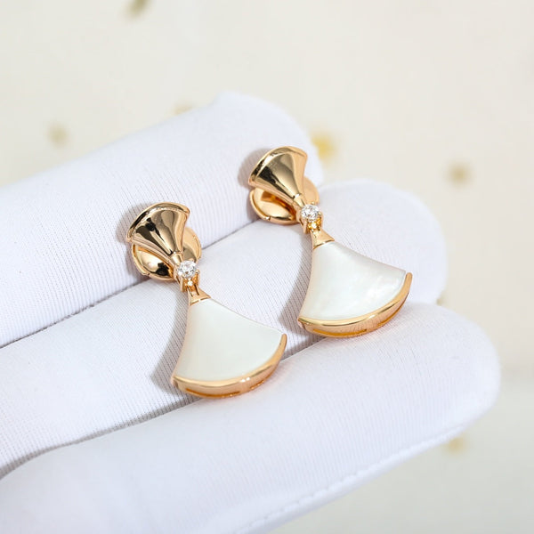 ˇSirae GemˇDREAM MOP PINK GOLD EARRINGS