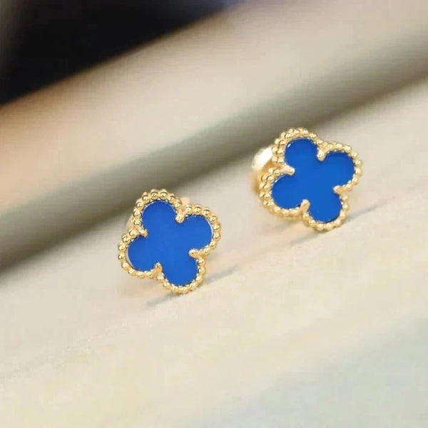 ˇSirae GemˇCLOVER MINI 9.5MM TURQUOISE EARRINGS