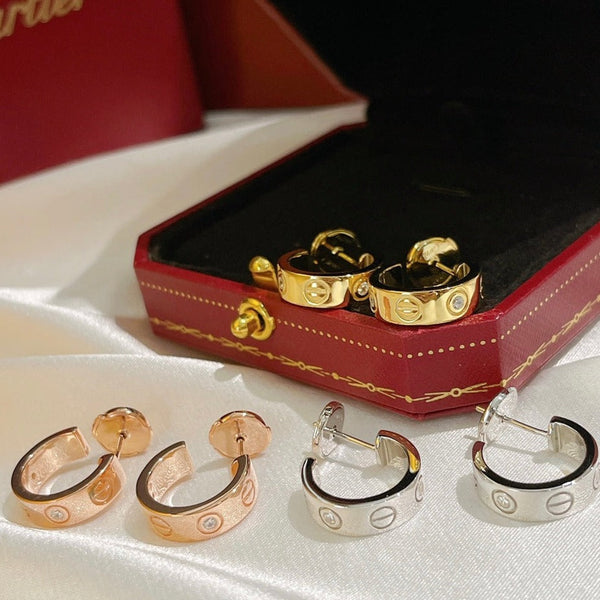 ˇSirae GemˇLOVE EARRINGS 5.7MM 2 DIAMONDS