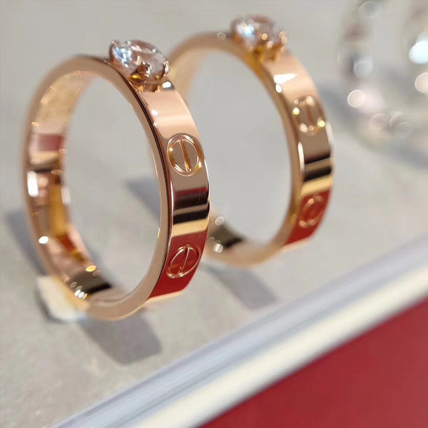 ˇSirae GemˇLOVE RING 3.6MM 1 BIG DIAMOND
