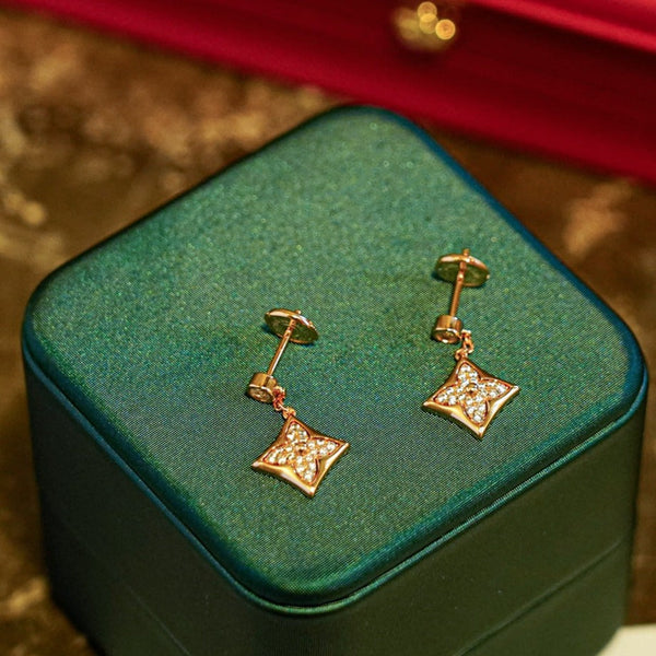ˇSirae GemˇSTAR DIAMONDS EARRINGS GOLD