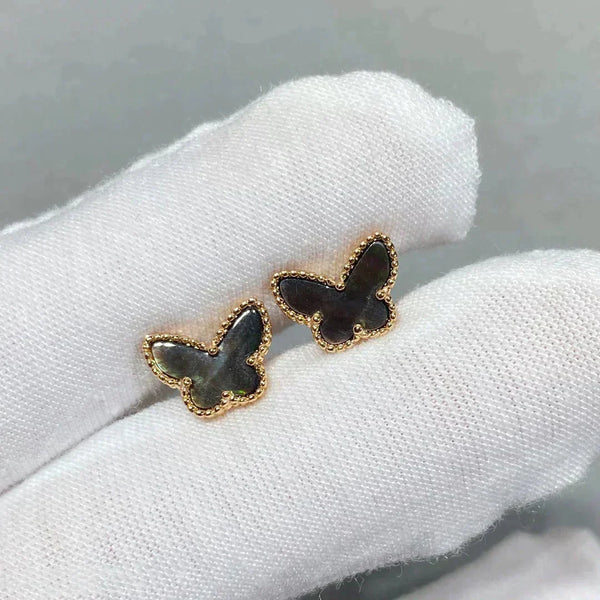 ˇSirae GemˇBUTTERFLY DARK MOP  EARRINGS