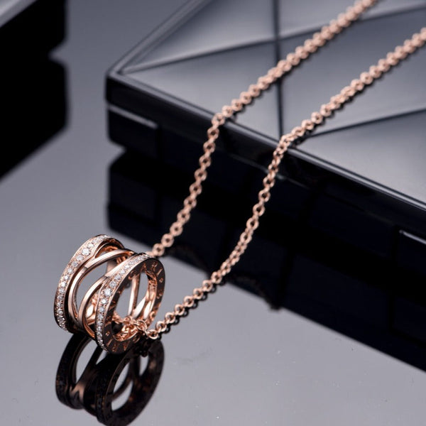 ˇSirae GemˇZERO 1 PINK GOLD DIAMOND OPEN NECKLACE