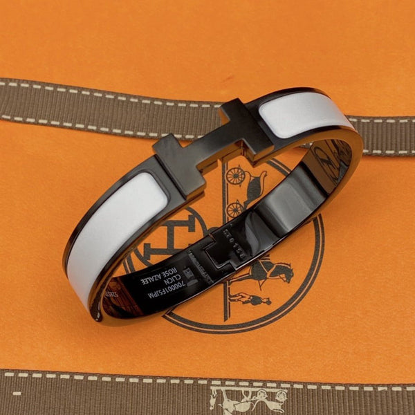 ˇSirae GemˇH BRACELET 12MM BLACK WHITE CERAMIC