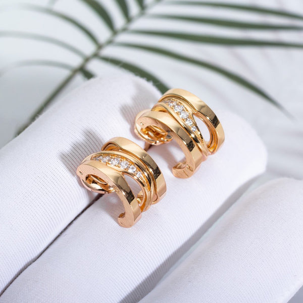 ˇSirae GemˇZERO 1 PINK GOLD DIAMONDS EARRINGS