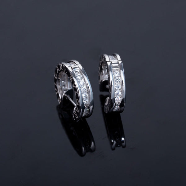 ˇSirae GemˇZERO 1 MINI SILVER DIAMOND EARRINGS