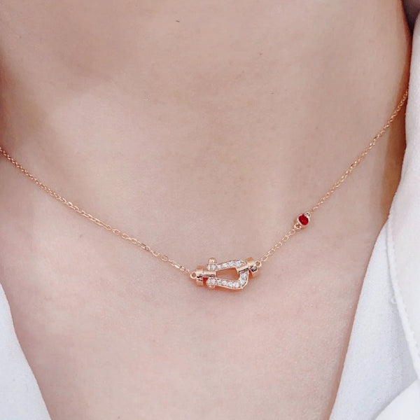 ˇSirae GemˇFORCE 10 DIAMOND PINK GOLD NECKLACE