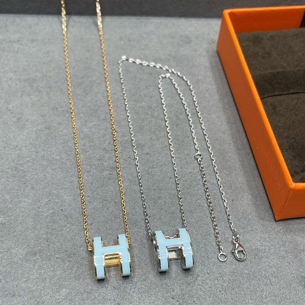 ˇSirae GemˇPOP H SKY BLUE NECKLACE