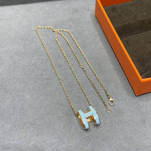 ˇSirae GemˇPOP H SKY BLUE NECKLACE