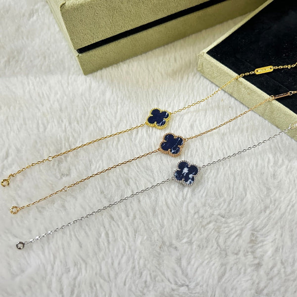 ˇSirae GemˇCLOVER 1 MOTIF PIETERSITE BRACELET