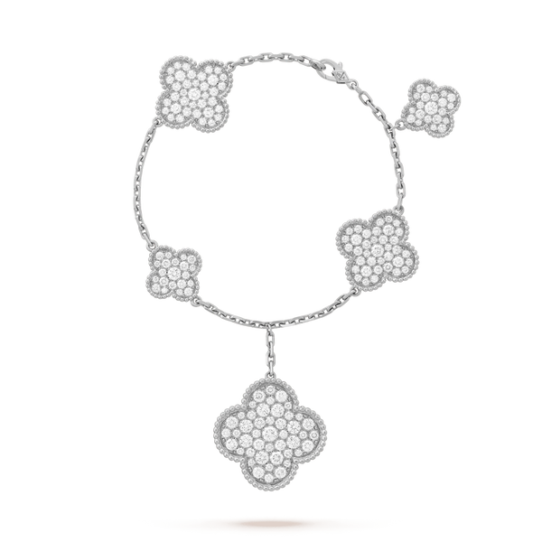 ˇSirae GemˇCLOVER 6 MOTIFS DIAMOND BRACELET
