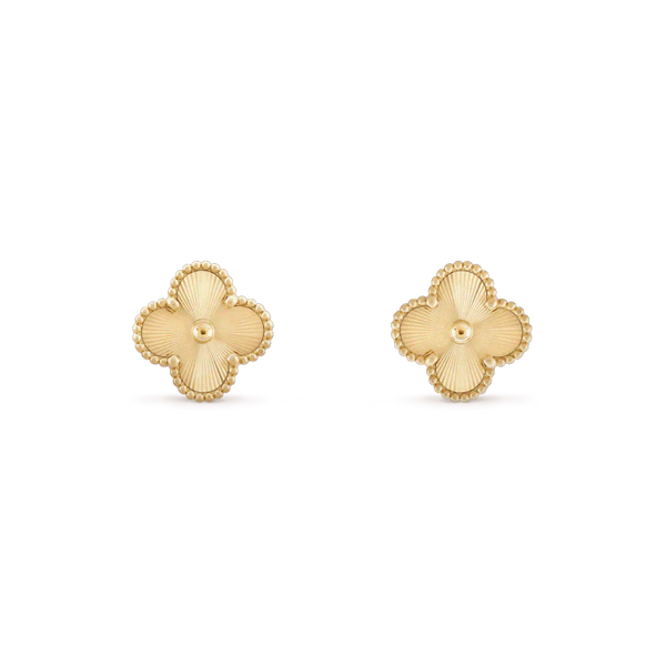 ˇSirae GemˇCLOVER MINI 9.5MM LASER EARRINGS