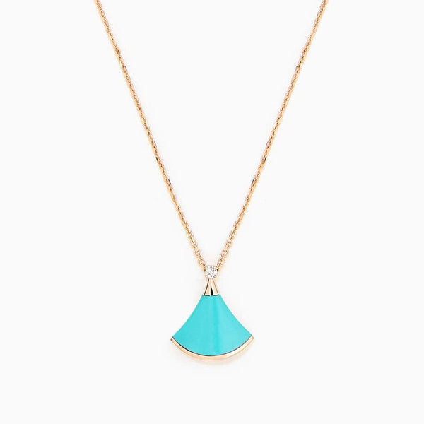 ˇSirae GemˇDREAM NECKLACE TURQUOISE PINK GOLD