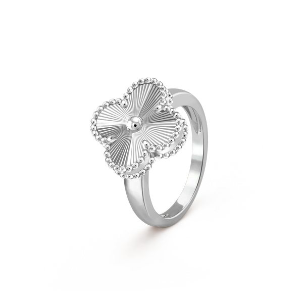 ˇSirae GemˇCLOVER SILVER RING