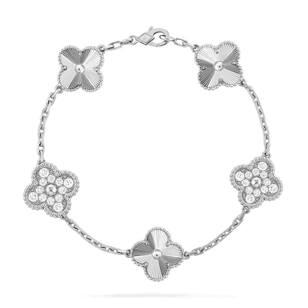 ˇSirae GemˇCLOVER 5 MOTIF DIAMOND BRACELET