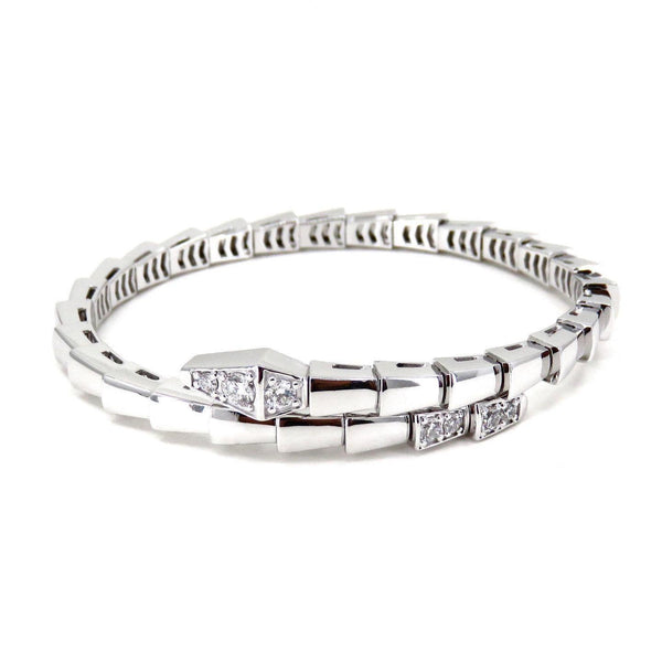 ˇSirae GemˇSERPENTI BRACELET DIAMONDS SILVER