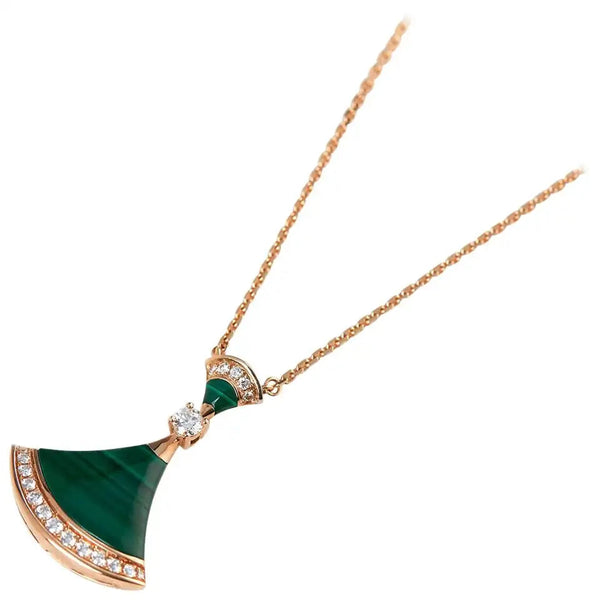 ˇSirae GemˇDREAM NECKLACE MALACHITE DIAMOND
