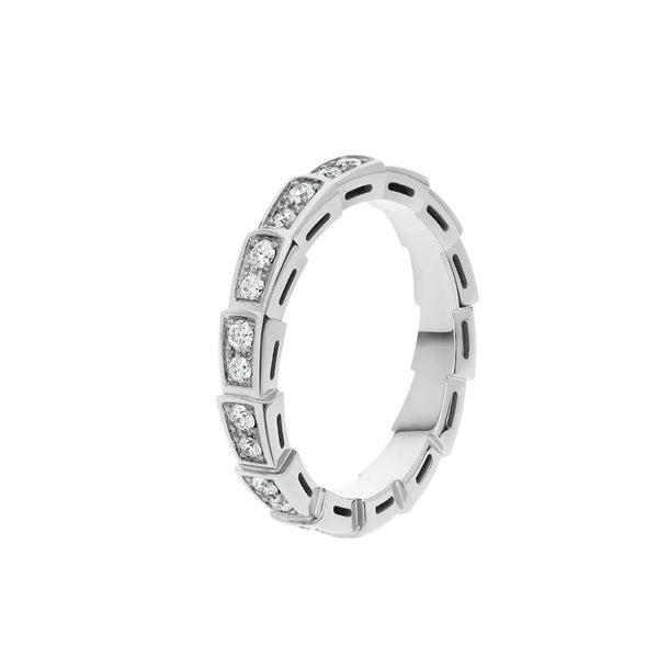 ˇSirae GemˇSERPENTI RING SILVER DIAMOND PAVED 3MM
