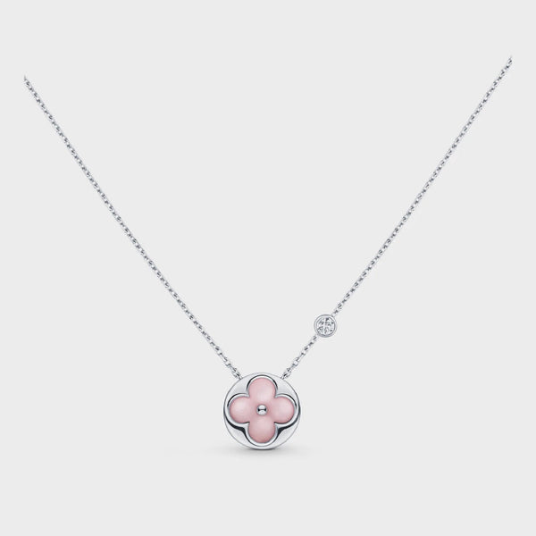 ˇSirae GemˇSUN MOTIF PINK MOP SILVER BRACELET