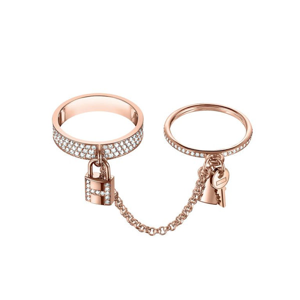 ˇSirae GemˇHM KELLY CLOCHETTE DOUBLE RING IN  WITH DIAMONDS