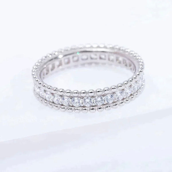 ˇSirae GemˇPERLEE DIAMOND SILVER RING