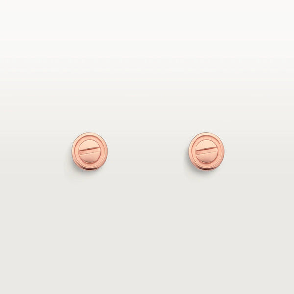 ˇSirae GemˇLOVE EARRINGS PINK GOLD 10MM