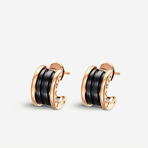 ˇSirae GemˇZERO 1 PINK GOLD CERAMIC EARRINGS
