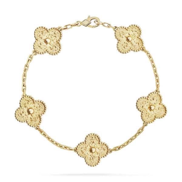 ˇSirae GemˇCLOVER 5 MOTIFS BRONZING BRACELET