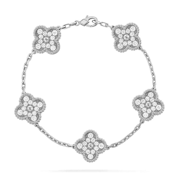 ˇSirae GemˇCLOVER 5 MOTIFS  DIAMOND BRACELET