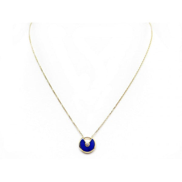 ˇSirae GemˇAMULETTE ROSE GOLD AGATE NECKLACE
