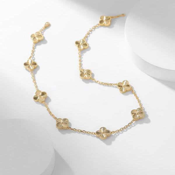 ˇSirae GemˇCLOVER 10 MOTIFS LASER NECKLACE