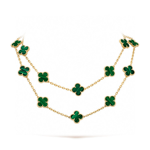 ˇSirae GemˇCLOVER 20 MOTIFS MALACHITE GOLD