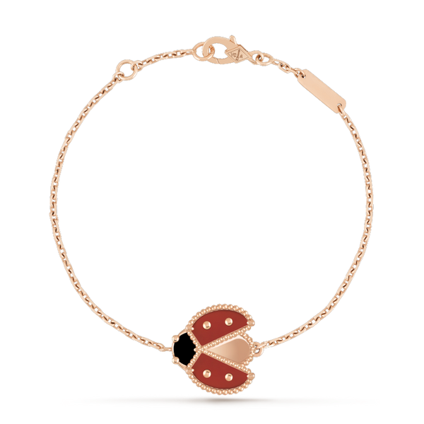 ˇSirae GemˇLUCKY SPRING 1 MOTIF ROSE GOLD BRACELET