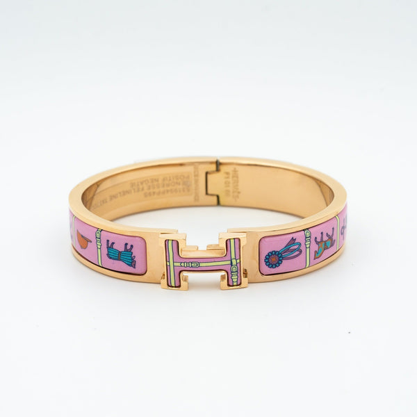 ˇSirae GemˇH PINK GOLD BRACELET PINK CERAMIC