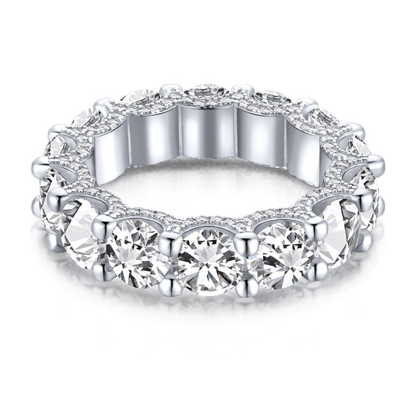 ˇSirae GemˇGorgeous Round Cut Tennis Ring