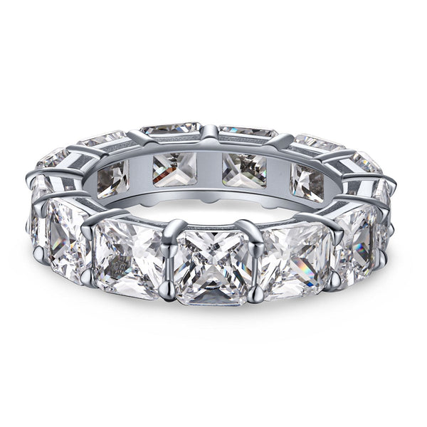 ˇSirae GemˇElegant Princess Cut Tennis Ring